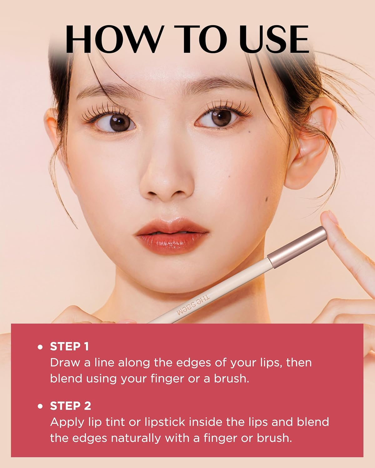 The Saem Cover Perfection Lip Pencil - 6 Colors [#02 Rosy]